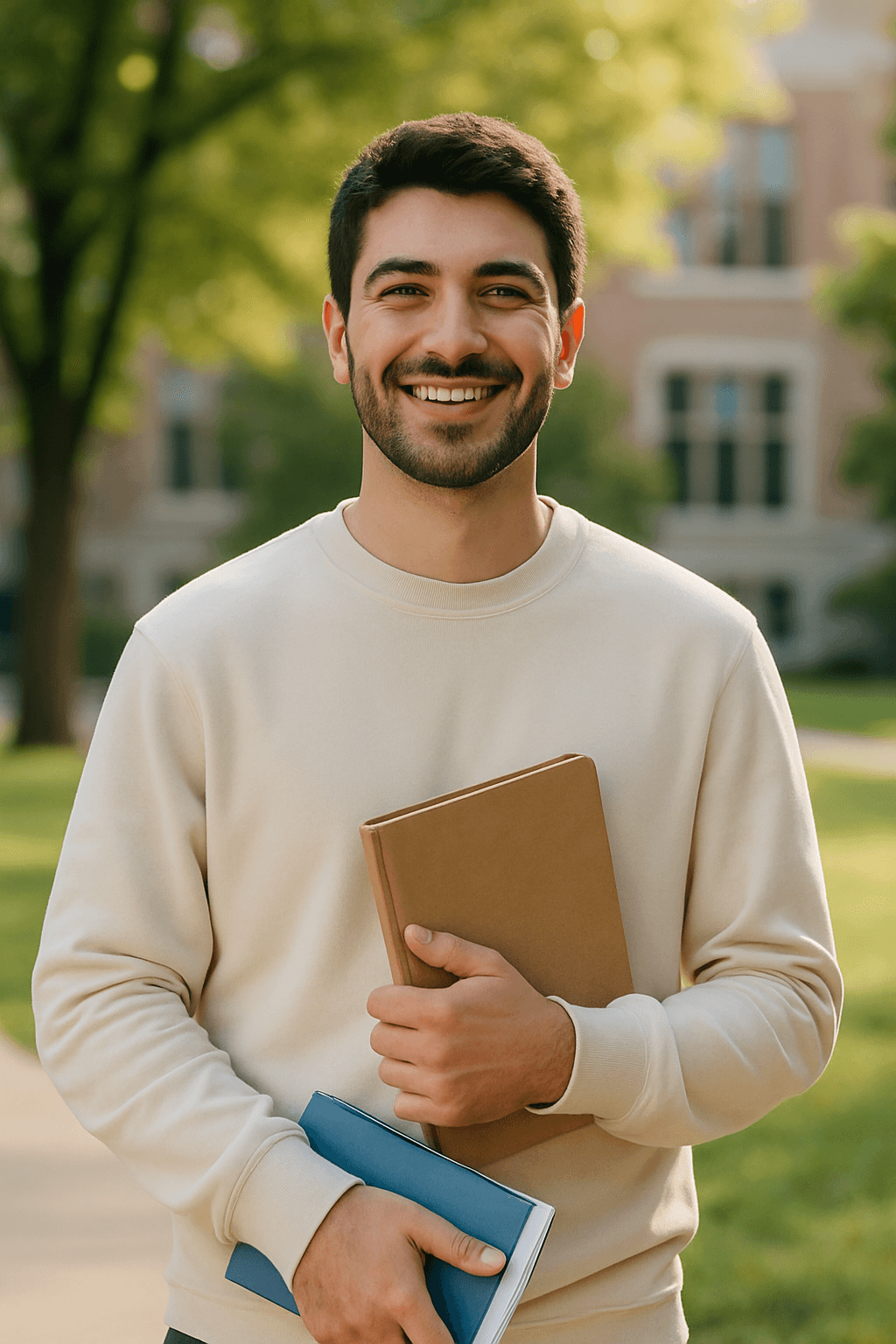 Kendine güvenerek sınava giren öğrenci